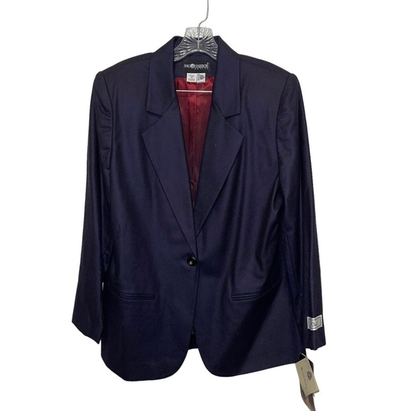 NWT Sag Harbor Women 100% Wool Jacket Size 14 - Picture 1 of 6